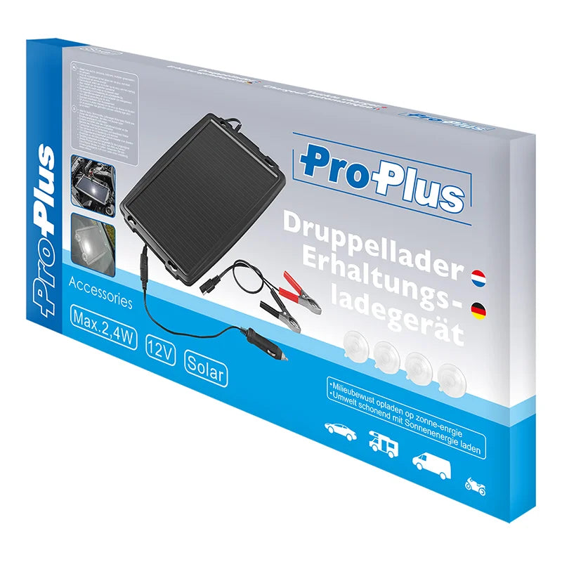 ProPlus Solar druppellader 12V 2,4W