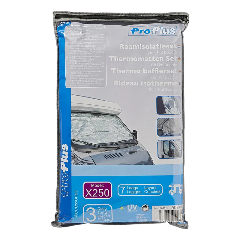 ProPlus Raamisolatieset voor Fiat Ducato X250 vanaf 06-2006 - 2014
