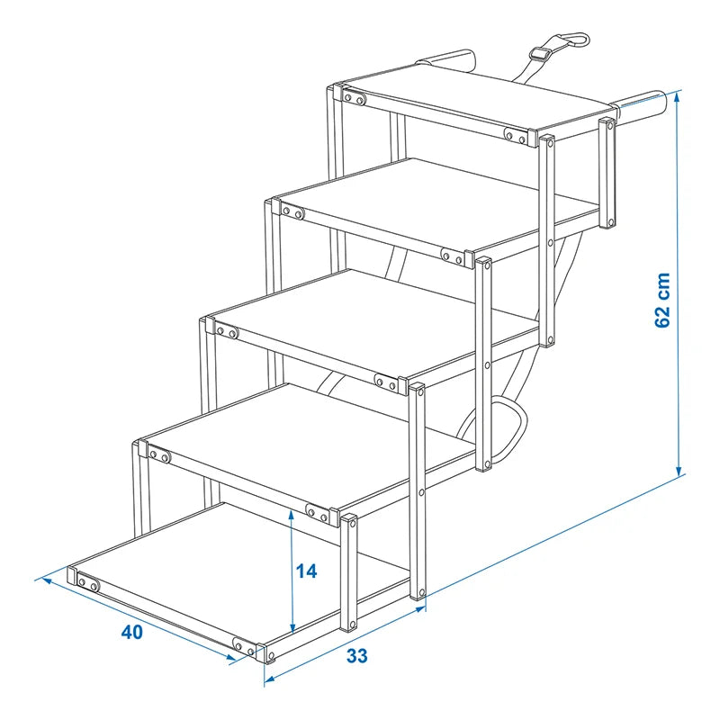 ProPlus Hondentrap aluminium vouwbaar