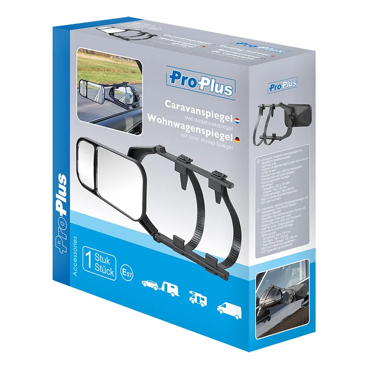 ProPlus Caravanspiegel met dodehoekspiegel