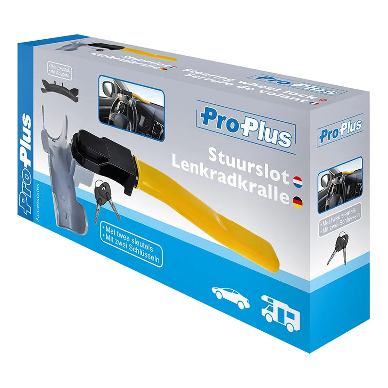 ProPlus Stuurslot met Twee Sleutels - Universeel