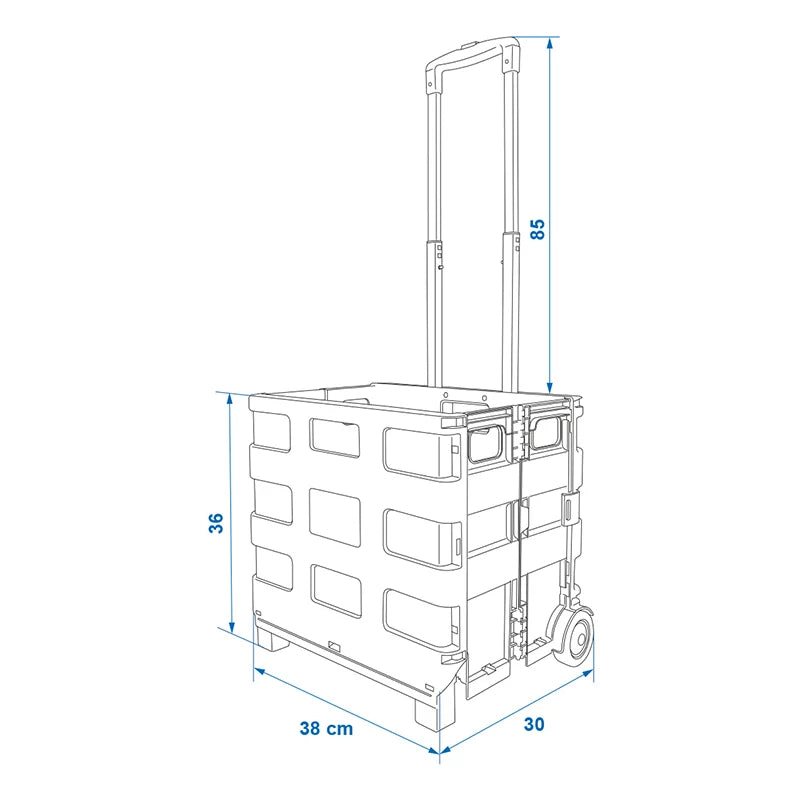 ProPlus Transport Trolley met Inklapbare Krat