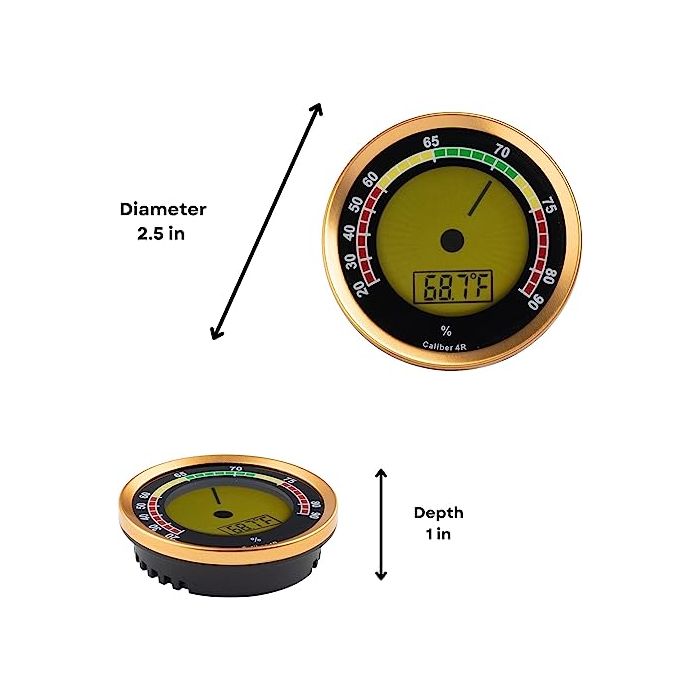 Cigar Oasis digitale hygrometer 4R Gold