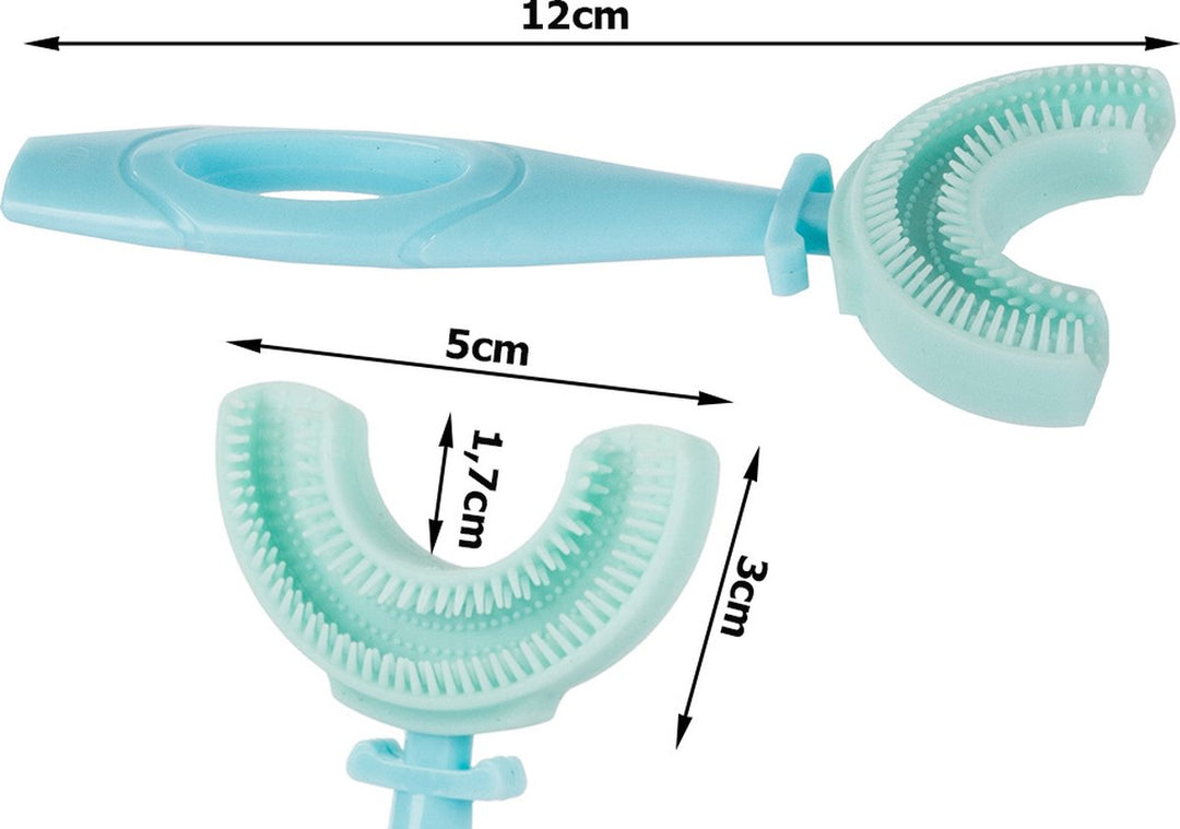 Kindertandenborstel U-Vormig Blauw