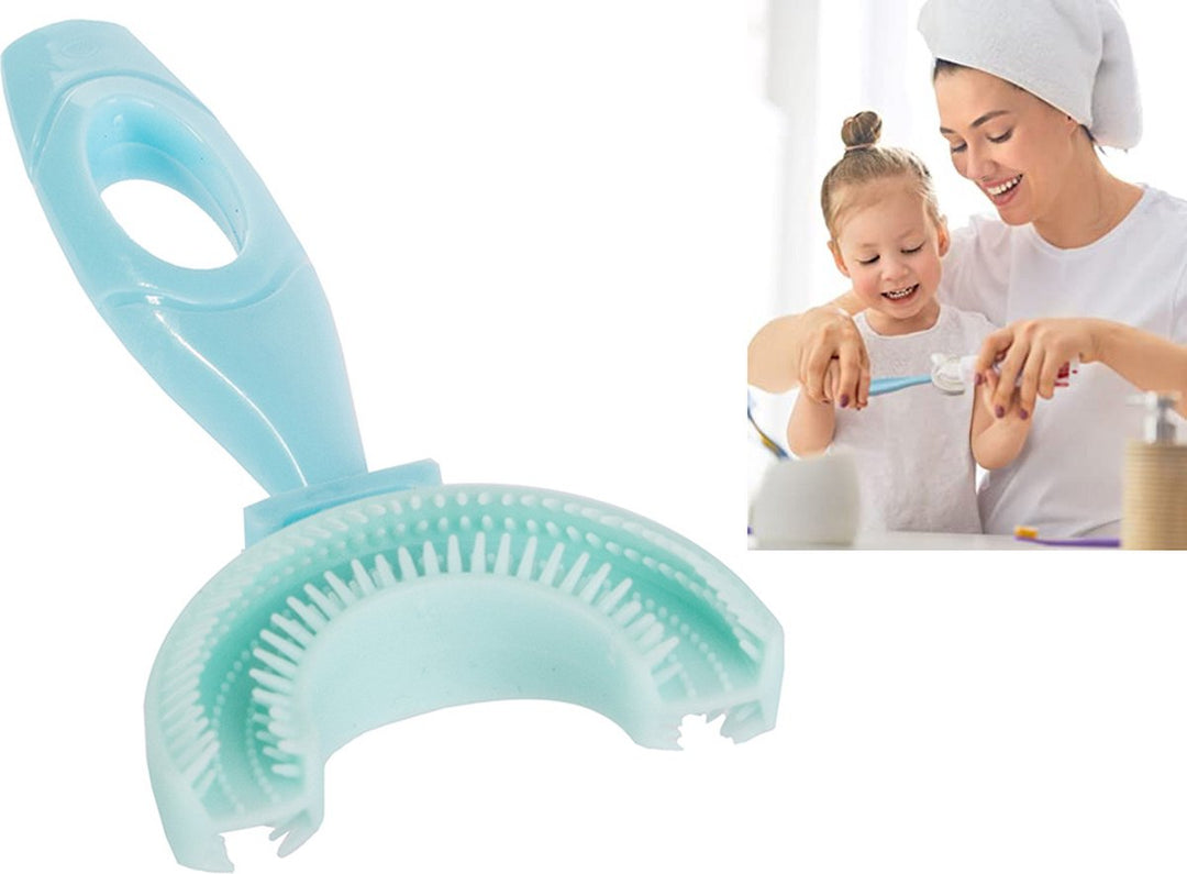 Kindertandenborstel U-Vormig Blauw