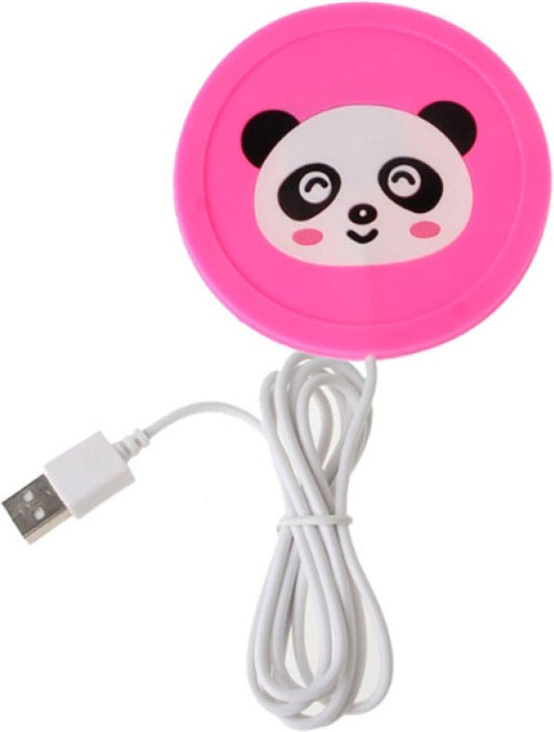 USB Beker Verwarmer - Pink Panda