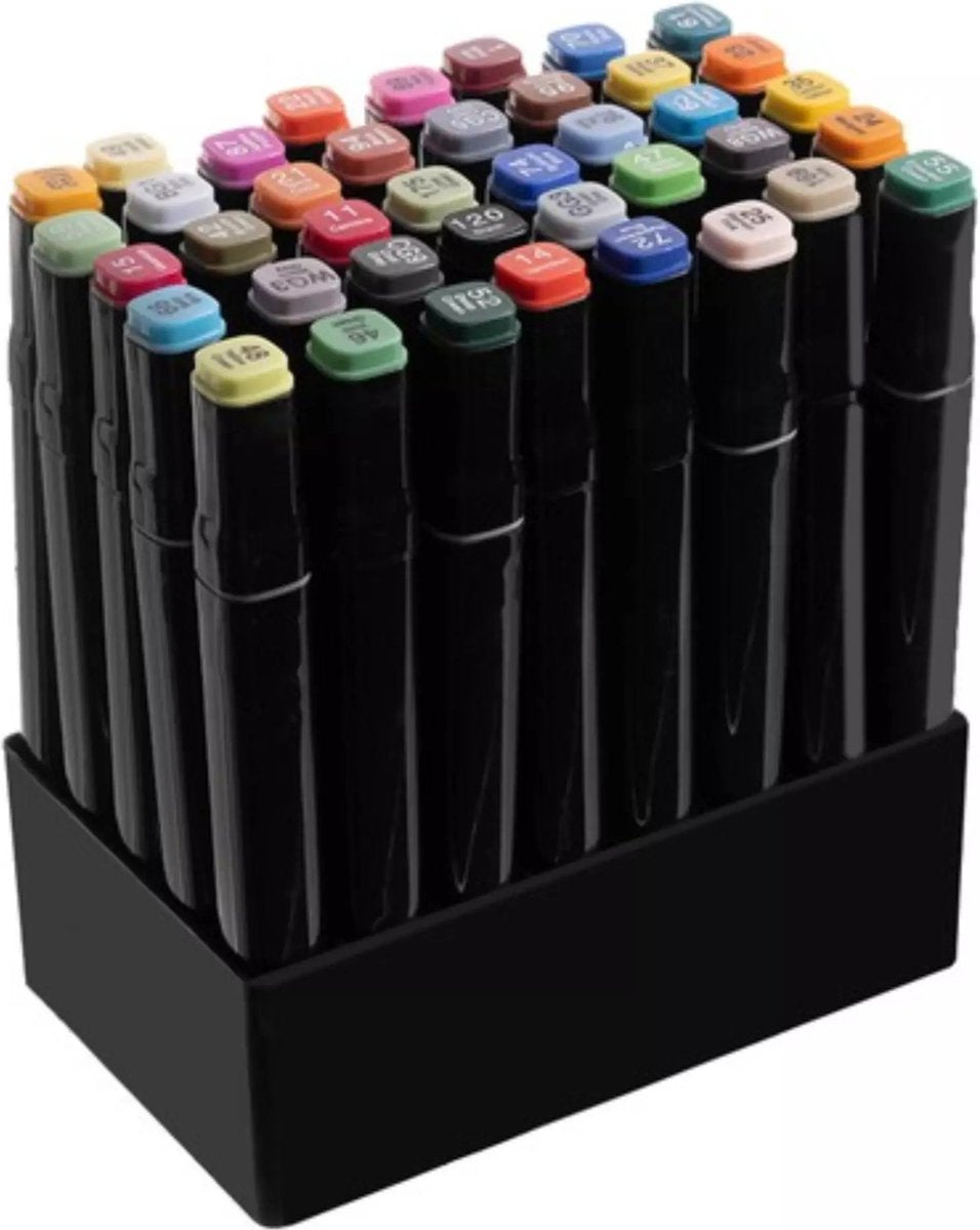 Maaleo Dubbelzijdige Markers - 40 Stuks Set voor Creativiteit