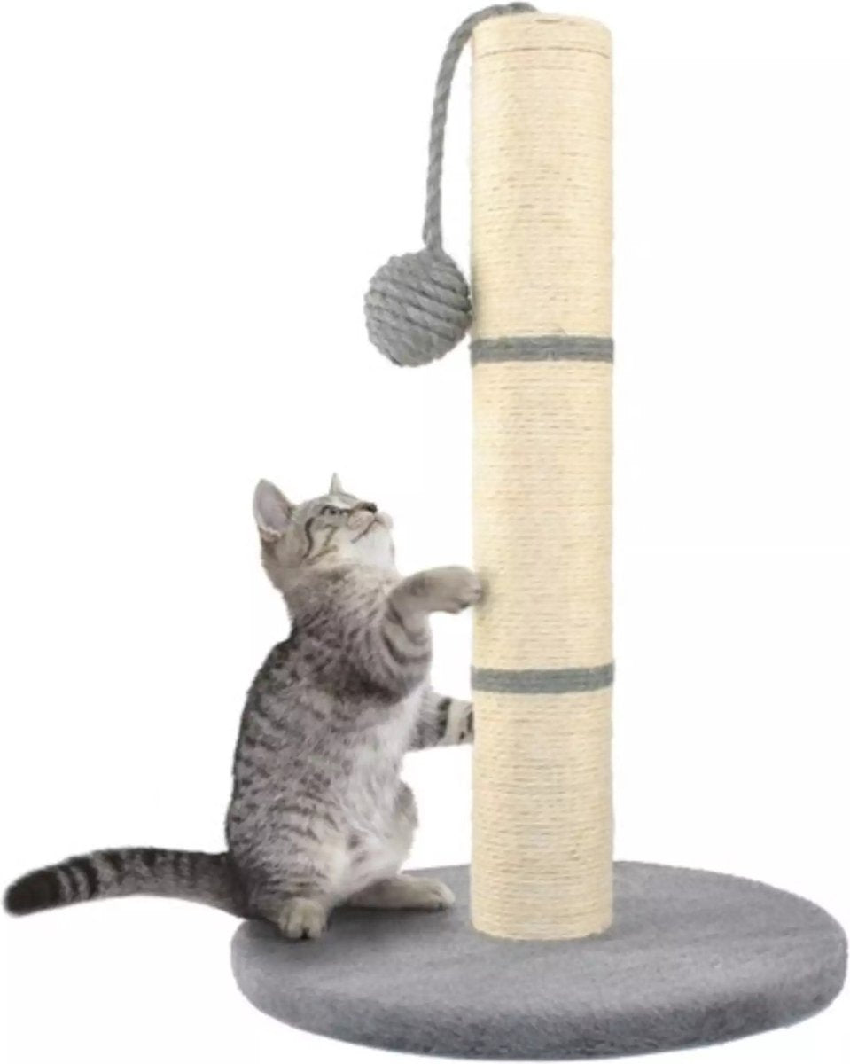 Purlov Kattenkrabpaal 45 cm Grijs - Stijlvol en Praktisch