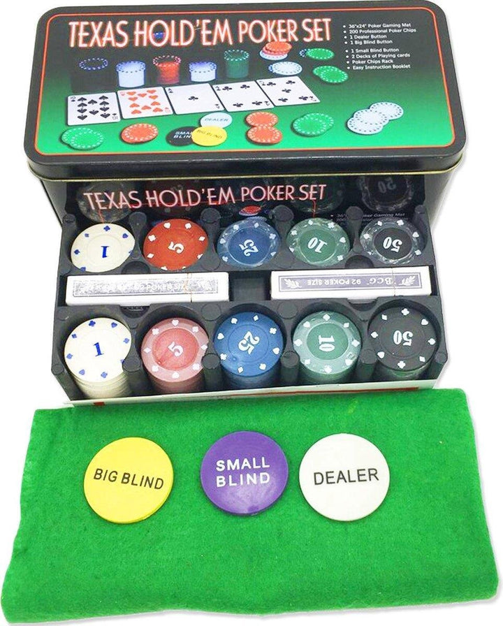 Ruhhy XL Complete Pokerset 200 Chips - Casino-ervaring Thuis