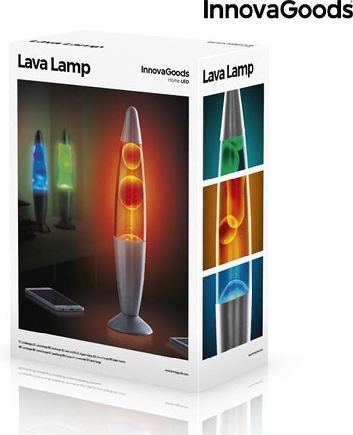 Lavalamp | Tafellamp | Nachtlampje | 36cm Hoog | Kleur: Blauw | Merk: InnovaGoods