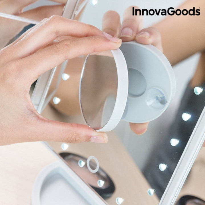 Vergrotende Make-up Spiegel met LED 4-IN-1 INNOVAGOODS