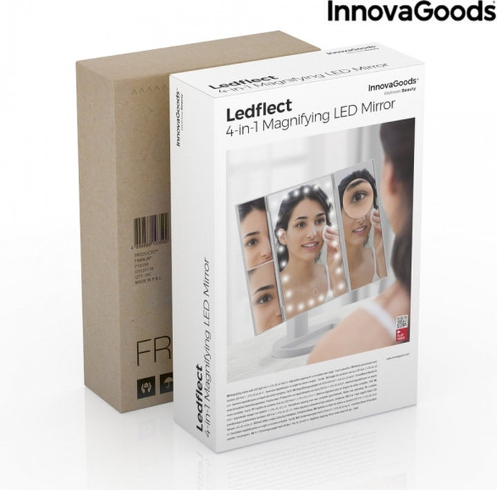 Vergrotende Make-up Spiegel met LED 4-IN-1 INNOVAGOODS