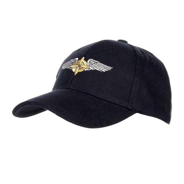 Fostex Baseball Cap WWII-Propeller Wing - Zwart