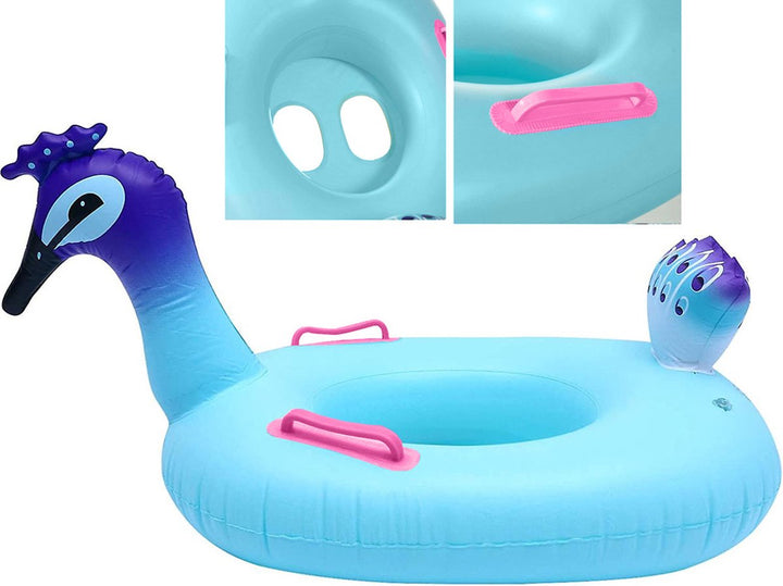 Zwemband Pauw Handvatten Blauw/Paars