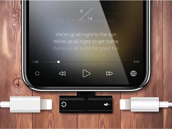 Adapter Splitter Iphone - dubbele poorten
