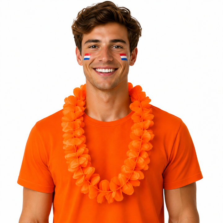 Oranje Hawaiikrans – Supporterskrans voor EK, WK &amp; Koningsdag