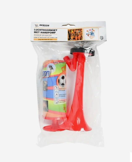 Benson Luchthoorn met Handpomp - 32 cm - Stadionhoorn - Sportevenementen
