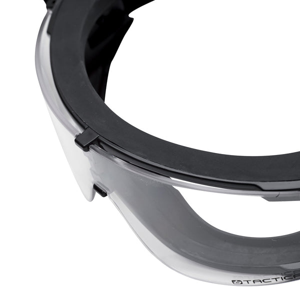 Bollé X800 tactical bril clear platinum (X800i) - Zwart