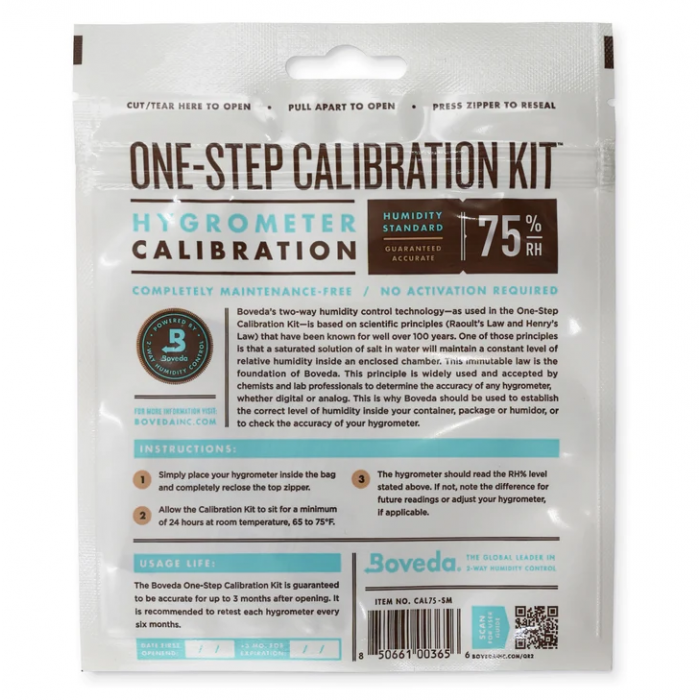 Calibration kit one-step Boveda 75.5% RH