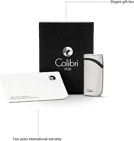 Colibri aanst. Single Flame Falcon Carbon Fiber Silver