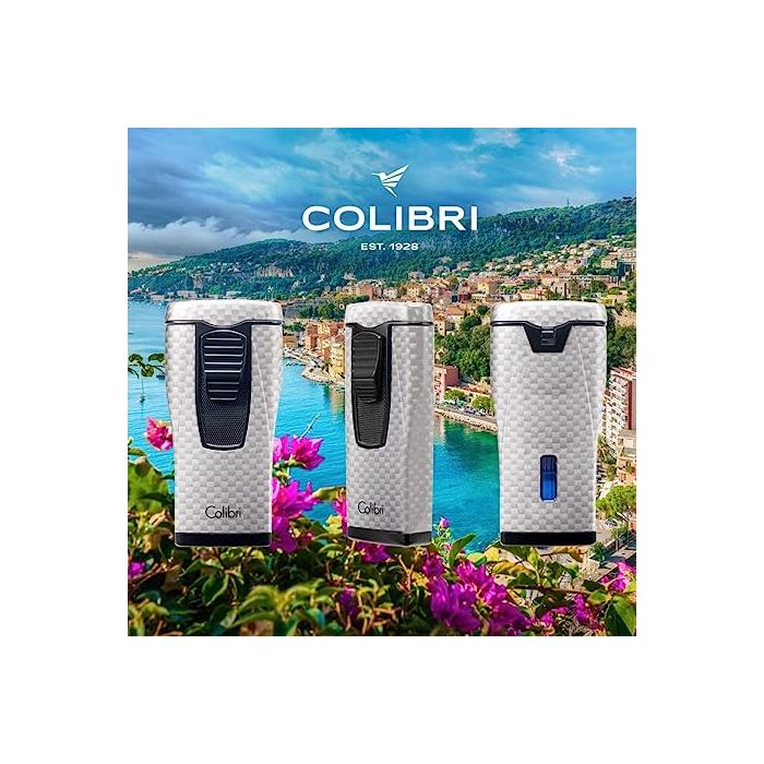 Colibri aanst. Triple Flame Monaco Carbon Fiber Silver