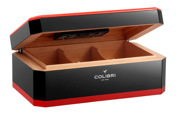 Colibri Humidor Rally Black/Red