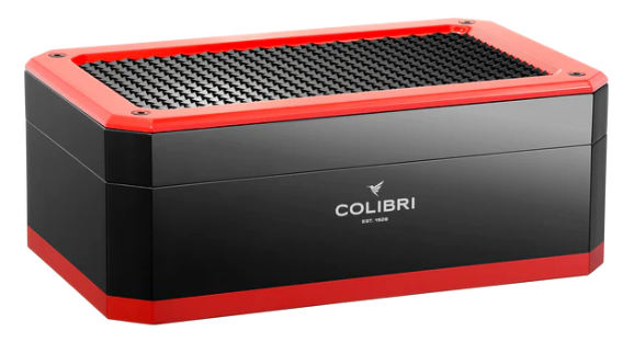 Colibri Humidor Rally Black/Red
