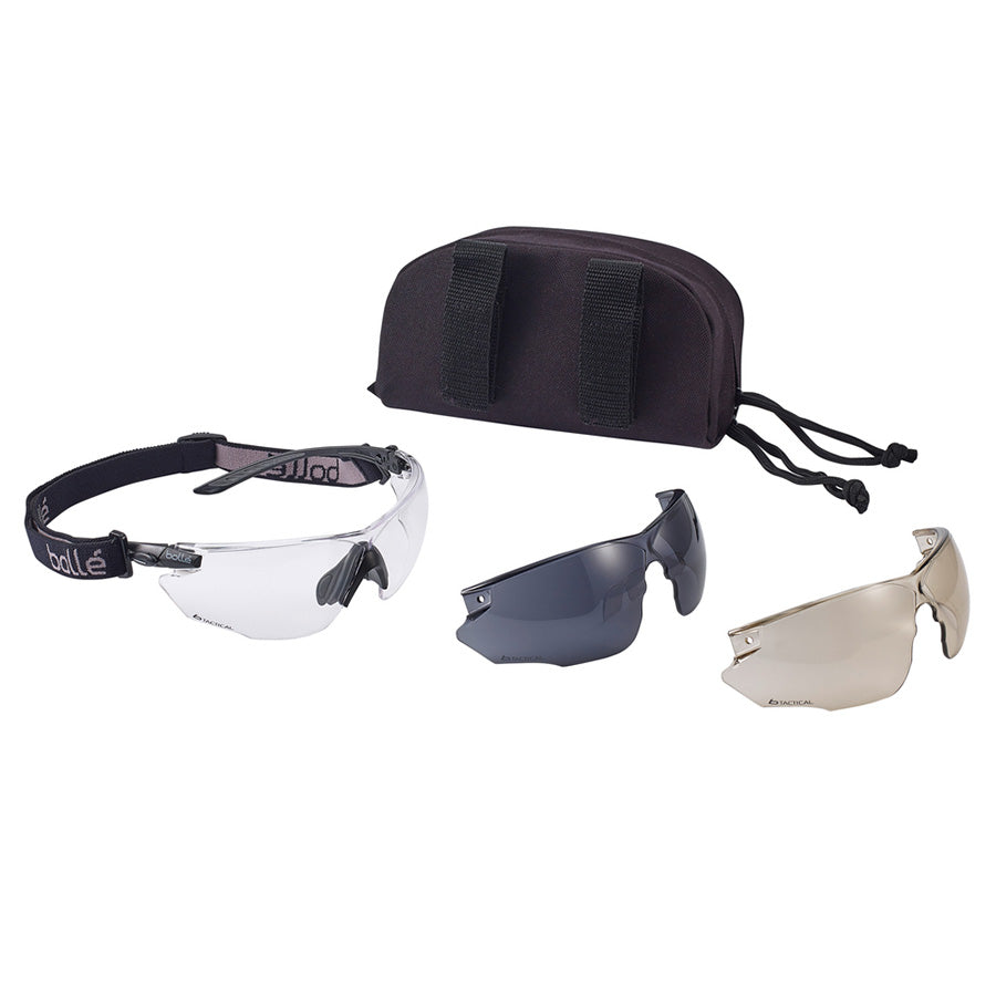 Bollé combat kit bril platinum (combkitn) - Zwart
