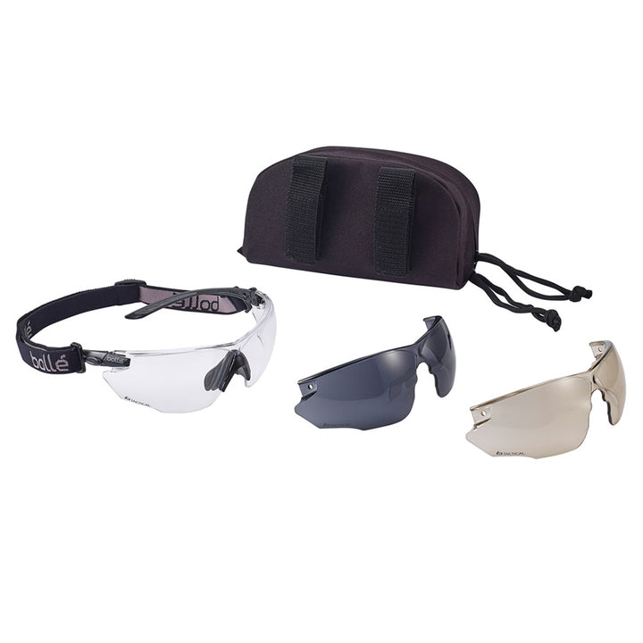 Bollé combat kit bril platinum (combkitn) - Zwart