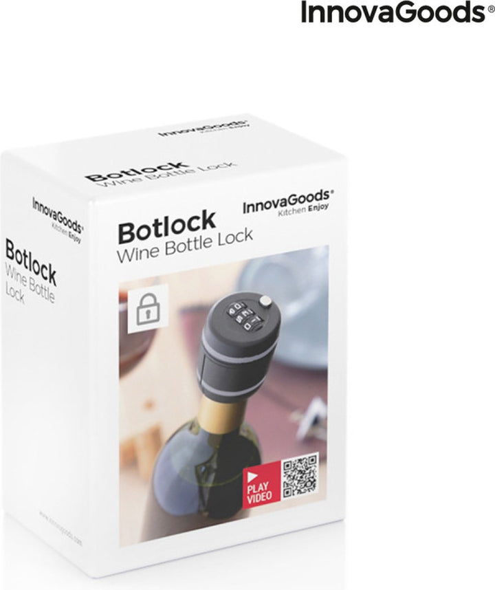 Slot voor wijnflessen Botlock InnovaGoods