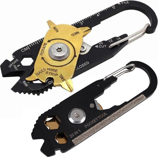 Sleutelhanger karabijnhaak survival