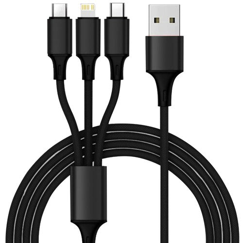 Snelle Autolader 4x USB 3.0 + Oplaadkabel