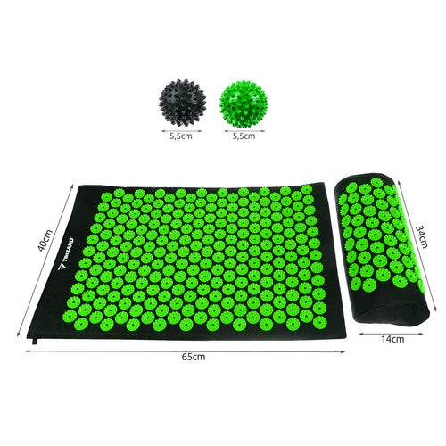 Acupressuur Mat met Spijkerkussen - Inclusief 2 triggerpoint ballen
