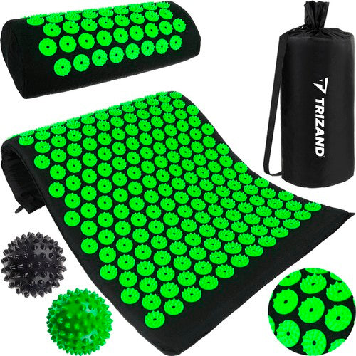 Acupressuur Mat met Spijkerkussen - Inclusief 2 triggerpoint ballen