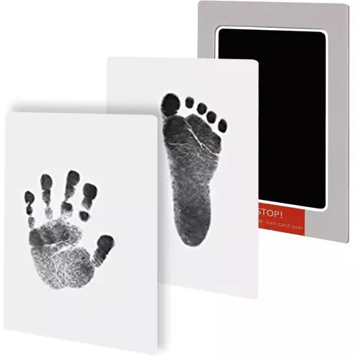 Leuke Baby Voet En Handafdruk - Inkt - Zwart