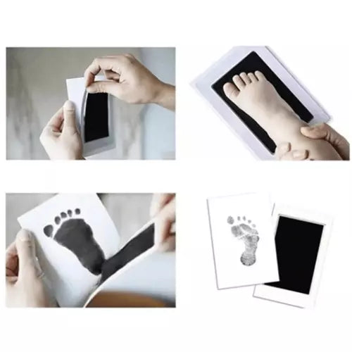 Leuke Baby Voet En Handafdruk - Inkt - Zwart