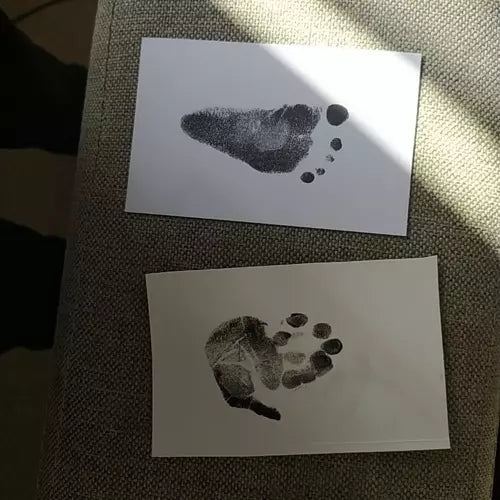 Leuke Baby Voet En Handafdruk - Inkt - Zwart