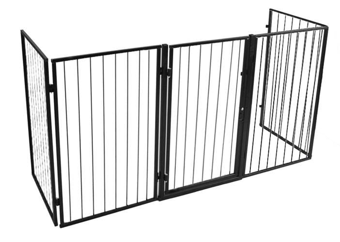 Haardscherm XXL - Veiligheidshek metaal 305 cm