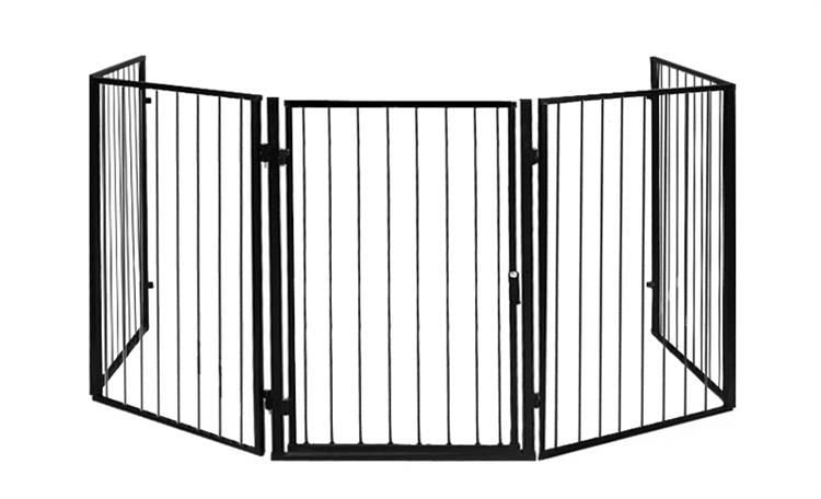 Haardscherm XXL - Veiligheidshek metaal 305 cm