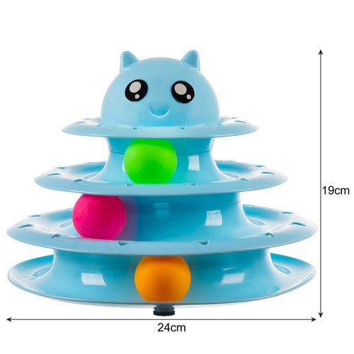 Kattenspeelgoed - Toren met ballen