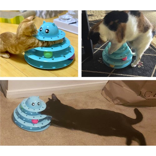 Kattenspeelgoed - Toren met ballen