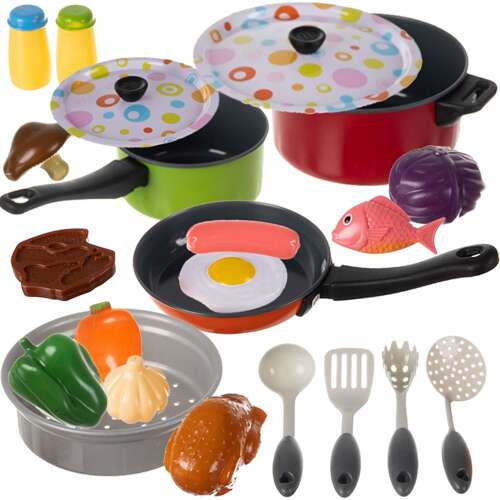 Speelgoedkeuken accessoire set - 23 Items