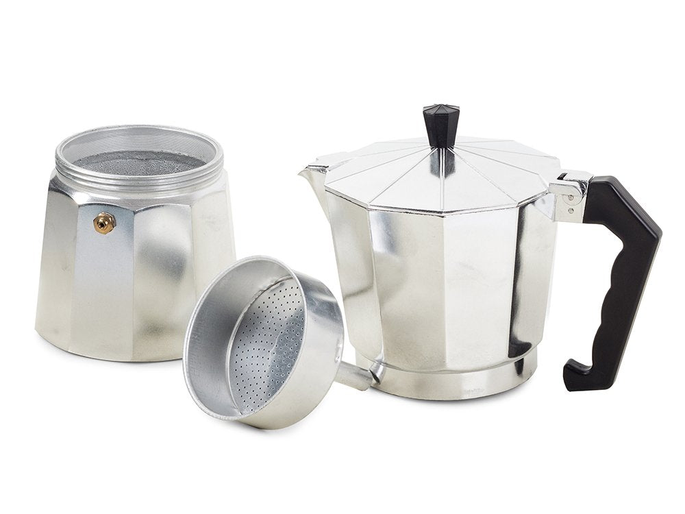 Espresso Moka Maker Percolator 12 kops - Zilver