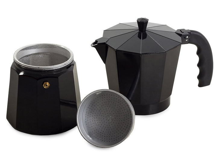Espresso Moka Maker Percolator 12 kops - Zwart