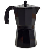 Espresso Moka Maker Percolator 12 kops - Zwart