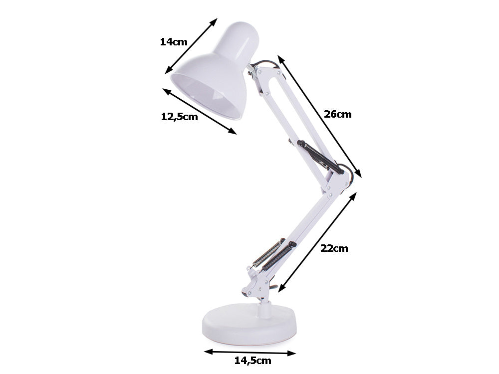 Bureaulamp Retro - Wit