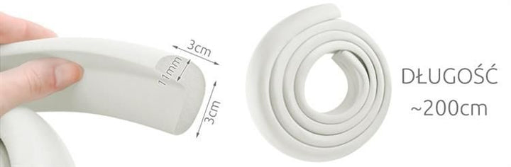 Foam Tape Wit - Hoekbescherming voor Kinderen - Schuimbescherming -2 meter