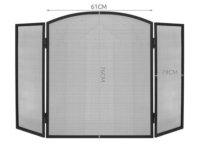 Openhaard scherm - 118x76 cm