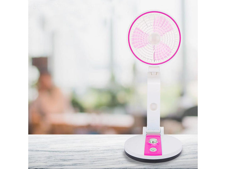 Tafelventilator Met Lamp - Roze