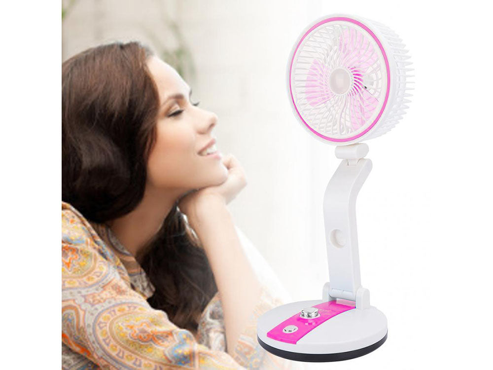 Tafelventilator Met Lamp - Roze